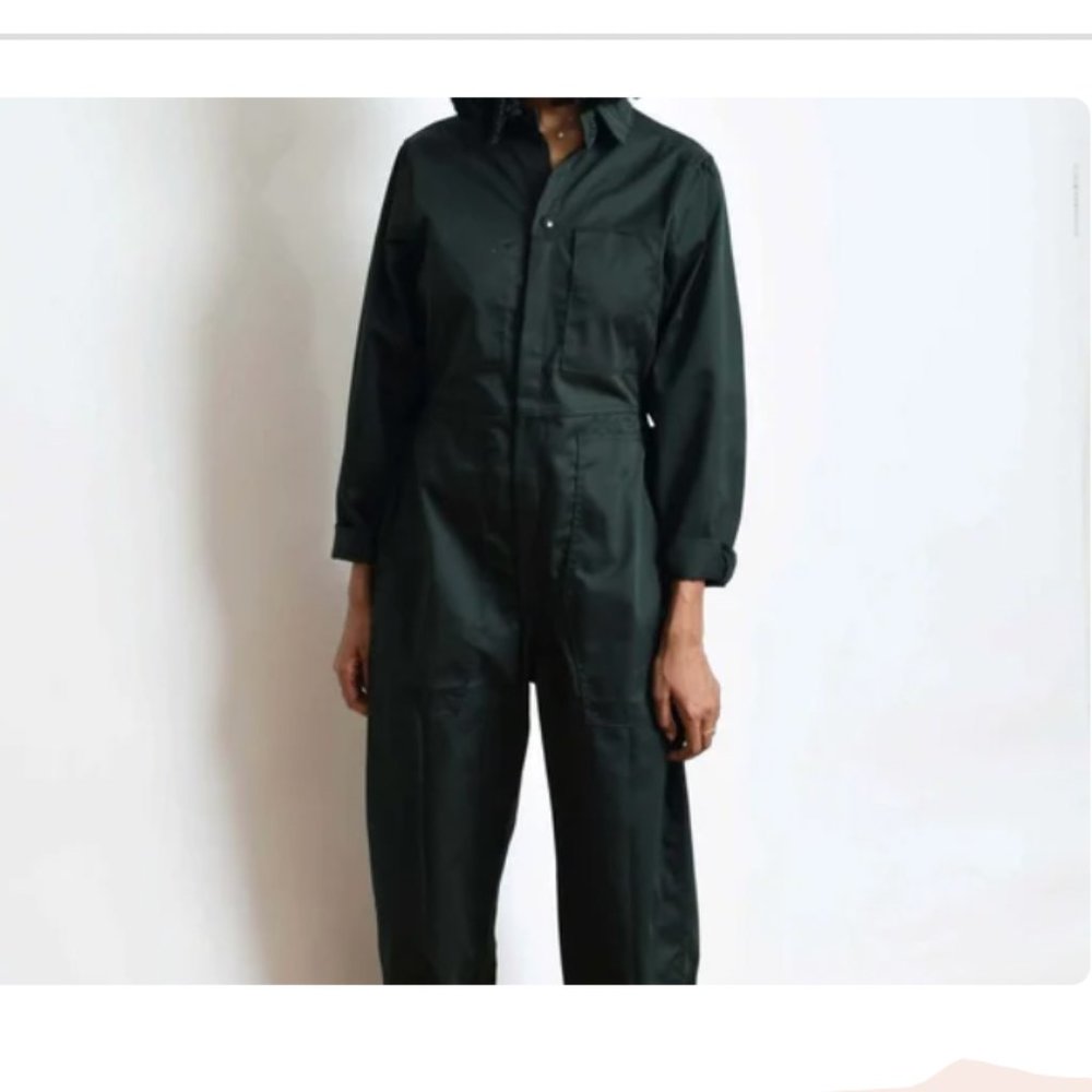 Vintage Coveralls in Dark Green Jumpsuit Flight Suit Boiler Suit